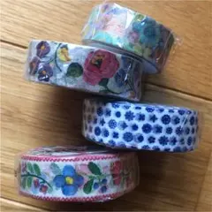 廃盤mtマスキングテープ　いろいろお花柄　4点セット新品未開封品