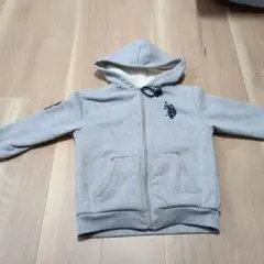 U.S. POLO ASSN. フード付きパーカー 5/6 グレー