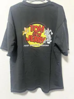 Tom and Jerry 【トムとジェリー】プリントTシャツ 古着デザイン 黒のサムネイル