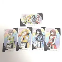 プロセカ　感謝祭　5周年 グリーティングカード　レオニード　5点セット