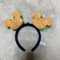 ハンバーガー型ミッキー　カチューシャ　東京ディズニーランド・シー