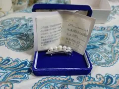 シルバー パール５個 ブローチ