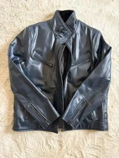 Lingo Leather ダークブルー レザージャケットのサムネイル