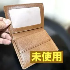 ⑤☆廃盤☆未使用保管品♪モノグラム2つ折り財布 免許証入れ コインポケット有り