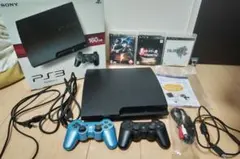 PS3 160GB チャコールブラック CECH-3000A　＋ソフト3本