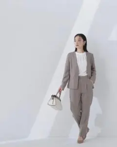 リネンライク テーパードパンツ NATURAL BEAUTY BASIC