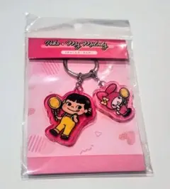 ペコちゃん × サンリオキャラクターズ 2チャームキーホルダー マイメロディ