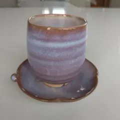萩焼 湯呑み 受け皿付き
