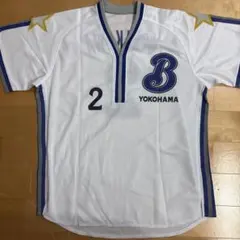 横浜ベイスターズ　ビジターユニフォーム　２　内川聖一 横浜ベイスターズ 内川聖一 ビジター 応援ユニフォーム 背番号2 - メルカリ