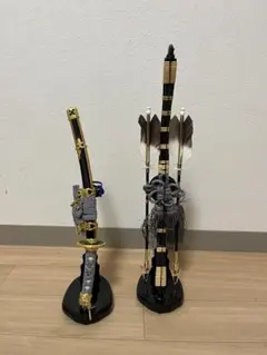 【高級】伯峰作 弓太刀揃 五月人形 脇飾り 飾台付 端午の節句 刀 弓　15号のサムネイル