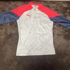 Puma 長袖ジャージ ホワイト/レッド/ネイビー