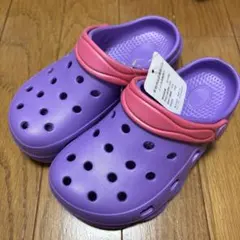 サンダル　19cm パープル　紫　ピンク　クロックス風のサムネイル
