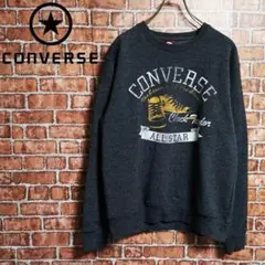 【コンバース オールスター】トレーナー スウェット クルーネック ビッグロゴ M
