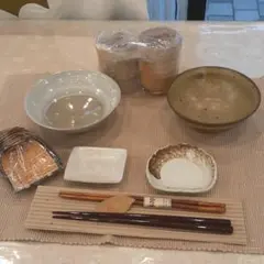 ❤️☆土窯　夫婦ナチュラル土窯食器・陶器セット