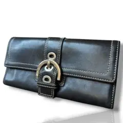 COACH コーチ ソーホー 長財布 コンパクト ウォレット ブラック 財布のサムネイル