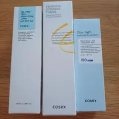 【新品】COSRX オイルフリー 乳液 プロポリス トナー 日焼け止め セット