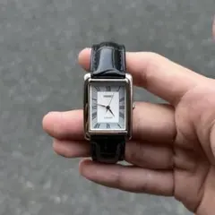 希少 Vintage seiko tank 腕時計 タンク アイスブルー文字盤