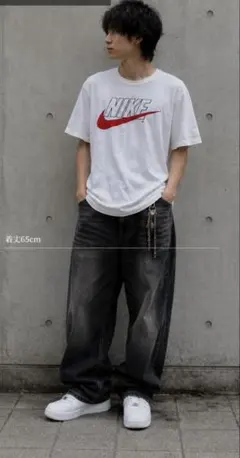 【Y2K】NIKE デカロゴ グラフィックTシャツ 00s ストリート 平成