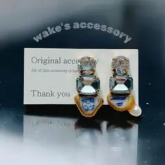 No.359✴︎旅するシー陶器のピアス・イヤリング