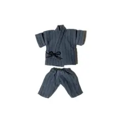 オビツ11 ねんどろいどどーる ドール服 甚平 青 紺色 ブルー ディーラー製