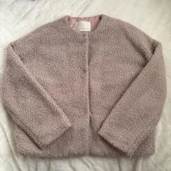 ◎レイカズン Ray Cassin ボアコート ピンク もこもこ ボアジャケット