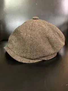 ヘリンボーンキャスケット ブラウン