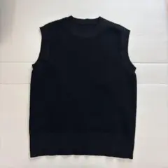 新品試着のみ　無印良品　軽くて型崩れしにくいニットベスト　S M 黒　ブラック