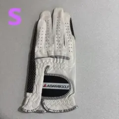 Ｓ22〜23cm ADAMSGOLF ゴルフグローブ ホワイト/ブラック
