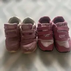 New Balance ピンク スニーカー　2足セット　15㎝