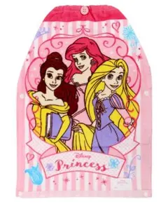 ディズニープリンセス お食事エプロン 34x48cm ピンク