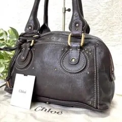 Chloe クロエ パディントン 南京錠 ワンショルダーバッグ ブラウン 本 