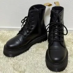 【極美品】ドクターマーチン JADON ダブルソールブーツ 厚底 ブラック25 極美品】ドクターマーチン JADON ダブルソールブーツ 厚底