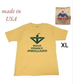 古*e様 MILLERミラー古着プリントTシャツXLイエローシングルステッチ Hのサムネイル