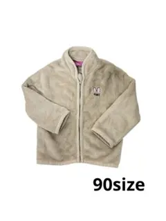 ディズニー ミニー ベージュ フリースジャケット 90cm もこもこ