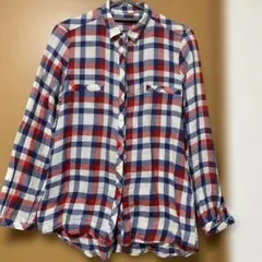 ZARA BASIC チェック柄長袖シャツ XS