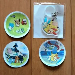 おいでよ！ポケモンのとめぐりスタンプラリー　 ステッカー3枚、アンブレラマーカー