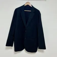 ユニクロ 感動ジャケット ウールライク 3XL ブラック スリムフィット メンズ