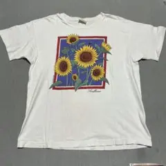 80s L.L.Bean ひまわりプリント Tシャツ 古着