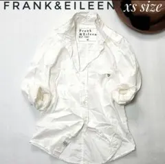 ★ 美品♪【フランク＆アイリーン】BALLYシワ加工シャツスキッパー 白XXS