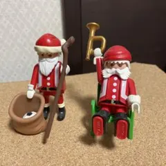 プレイモービル‼️サンタクロース フィギュア 2体セット‼️オールドフィギュア‼️