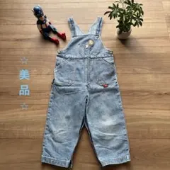 ⭐︎美品⭐︎ファミリア(familiar) デニムオーバーオール 90サイズ
