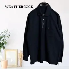 zC884【M】WEATHERCOCK ポロシャツ 長袖 ワンポイントロゴのサムネイル