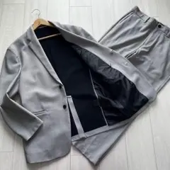 現行・美品✨ セオリー スーツ セットアップ 洗える ストレッチ グレー