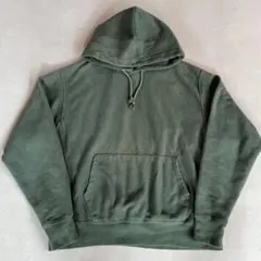 【極良フェード】チャンピオン リバースウィーブ スウェットパーカー 緑 L