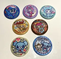 ナルミヤキャラクターズ　刺繍缶バッジ　7点セット