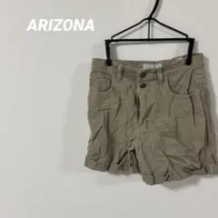 美品✨️ARIZONA ベージュ ショートパンツ かわいい レトロ 無地