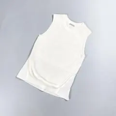 theory luxe 異素材ドッキングニットベスト 白 サイズ38*BD458
