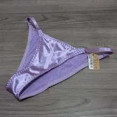 パープル サテンハイカットショーツ