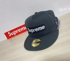 Supreme×New Era Box Logo キャップ 黒 7 1/4美品
