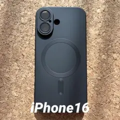 MagSafe iPhone16 ケース　シンプル　黒　男女兼用　レンズ保護のサムネイル